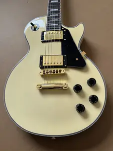 New Gibson Les Paul Custom Electric Guitar Mahogany Body With Tone-O-Matic Bridge In Cream