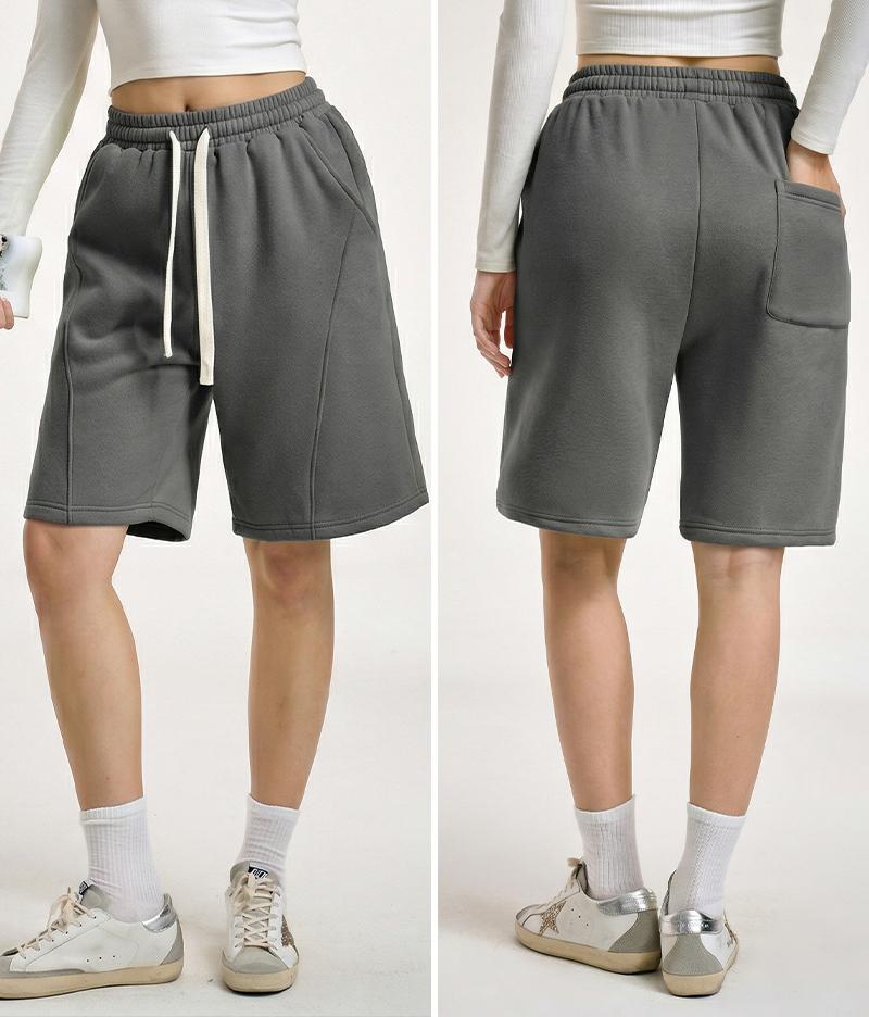 Women’s casual athletic shorts  drawstring, elastic waistband—suitable for outdoor sports, fitness, running, and casual wear; women’s shorts, athletic shorts, womenswear