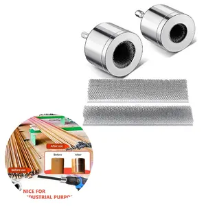 Copper Pipe Cleaner, Copper Pipe Cleaner for drill, Pipe Cleaners for Cleaning, Copper Pipe Cleaners Plumbing Brush Copper Pipe drill Cleaner 2.2cm/0.86in、1.5cm/0.59in Pipe Cleaner for Electric Drill Bit, Pipe unclogging agent