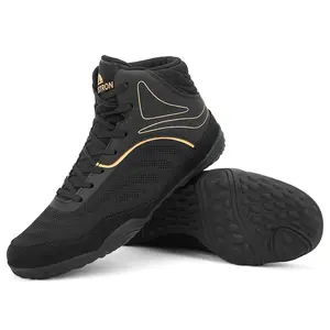 Men's Fashion Wrestling Shoes - Breathable Mesh Martial Arts Shoes, Non-Slip Casual Sports Fighting Footwear