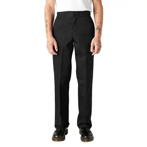 Dickies Men's Original 874® Work Pants Black Plain All Seasons Durable Signature Twill Reinforced Seams Welt Back Pockets