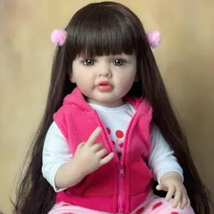 HADOLL 55cm Lifelike Reborn Silicone Doll, Cute Christmas/Halloween/Thanksgiving/Easter Gift for Kids