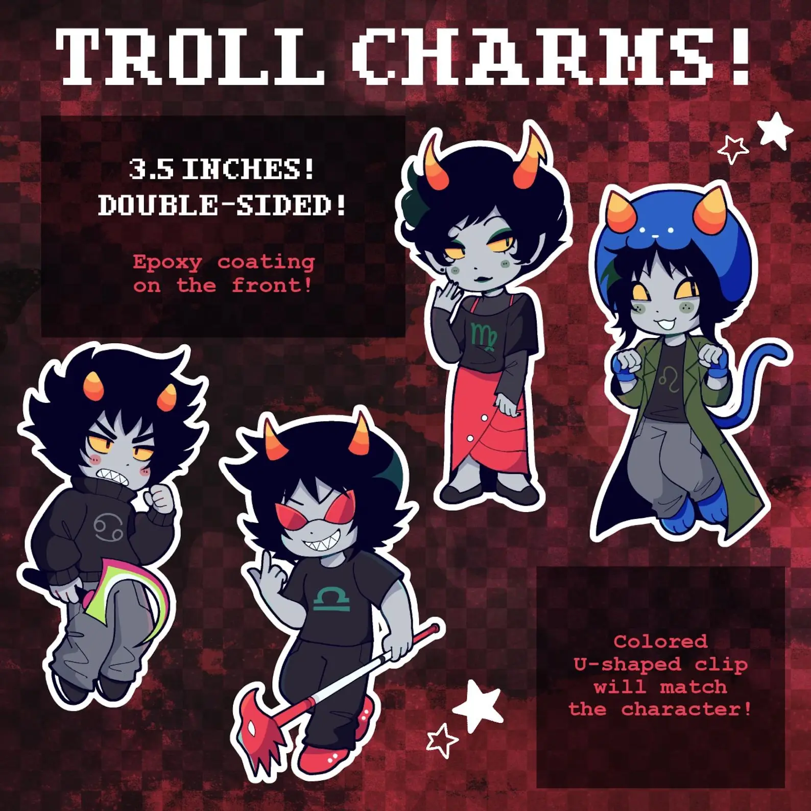 Homestuck Troll Key Chain,  Perfect Gift for Fans & Collectors