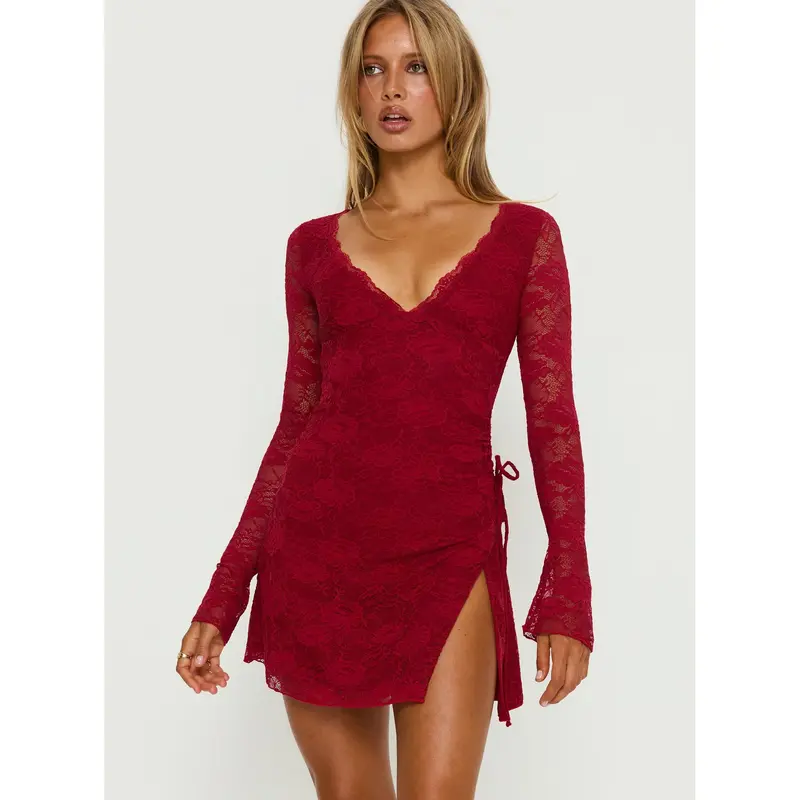 black lace dress mini dress Sassy Shortcake Mistletoe Magic Dress main image 0