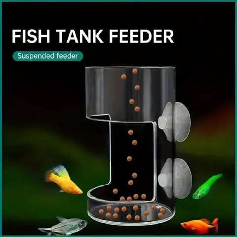 Aquarium Feeding Ring, Non-Slip Plastic Float Circle, Essential Fish Food Dispenser, Square/round Feeder for Aquarium Algae Supplies