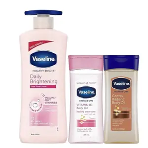 Vaseline Daily Brightening Lotion Moisturizer, 600 ml, for Glowing Skin, with Vitamin B3, Skin Repair Skin Care Enriched Dry