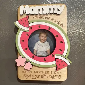 Watermelon Fridge Magnet Picture Frame