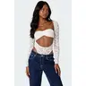 Zoey Sheer Lace Two Piece Bodysuit