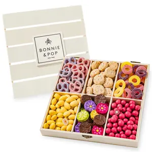 Mothers Day Gift Basket | Candy and Nut Sweet Gourmet Snack Box | Chocolate Flowers and Candy | Best Gift Idea for Mom, Women, Her, Mother, Grandmother (MACYS)