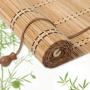 Bamboo Blinds for Interior Windows, Custom Bamboo Shades for Indoor Windows, Roller Shades for Indoor Window and Outdoor Patio, Decks, Porches, Backyards