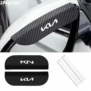 2 Pcs Car Rearview Mirror Rain Guards, Universal Clip-On Backup Mirror Waterproof Cover, Suitable for All Kia Models, Auto Accessories