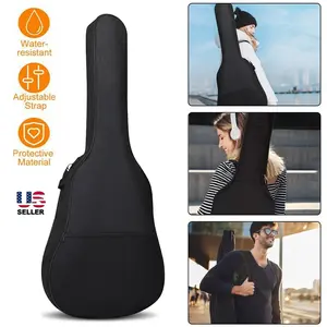 41" Classical Guitar Case - Waterproof, Heavy-Duty Soft Backpack Gig Bag for Musical Instruments