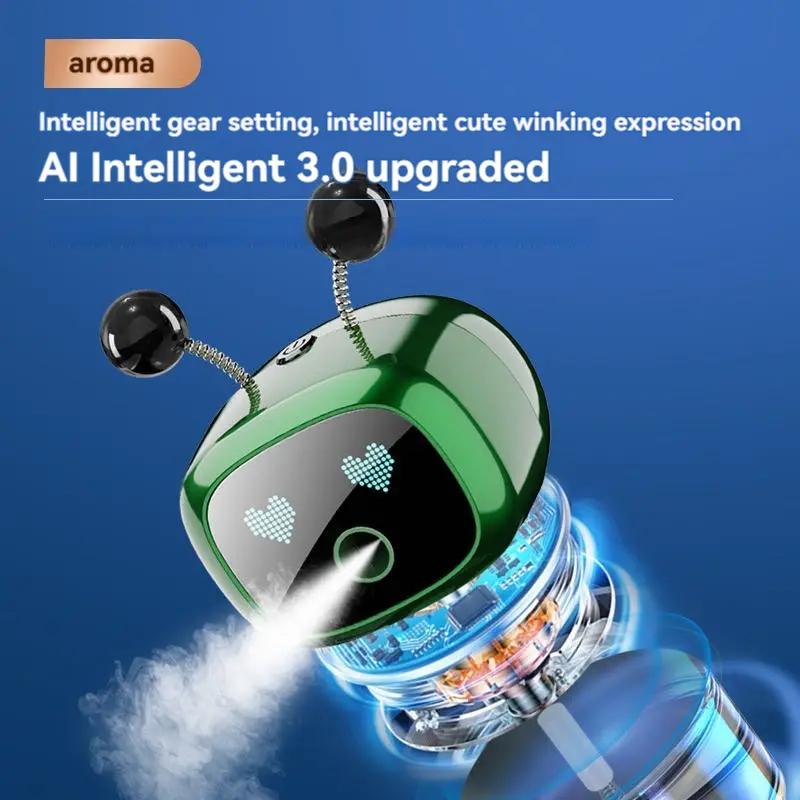 Intelligent Robot Aromatherapy Machine，car aromatherapy diffuser，car aromatherapy，adjustable  aroma diffuser，portable waterless diffuser