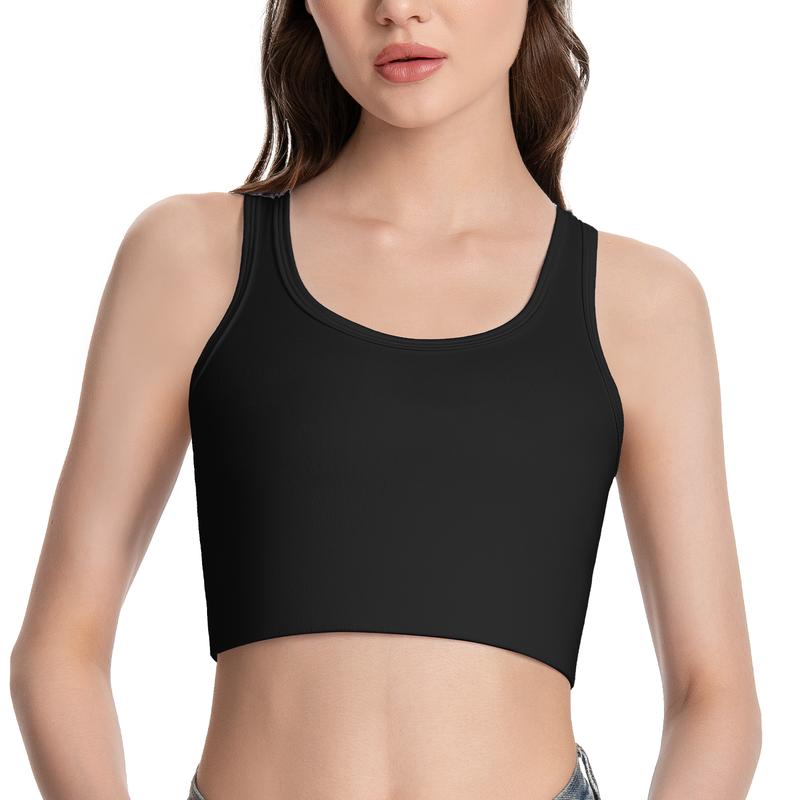 CuteStreet Transgender Tomboy FTM Chest Pull On Closure Breathable and Strong Compression Tank Top Trans Bra