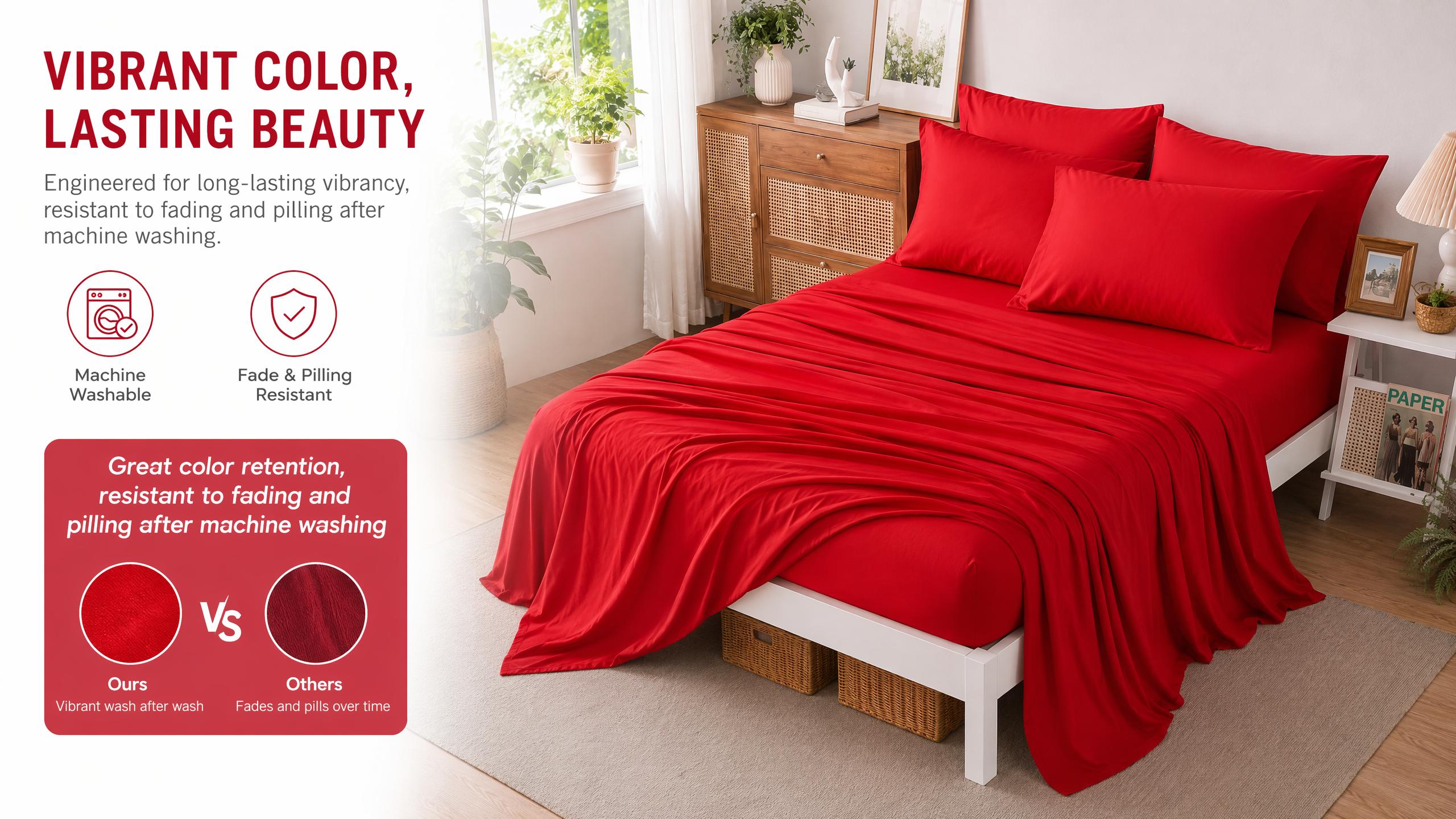 Cosybay 4/6pcs Sheets Set - Halloween Bed Sheets Set - Luxury Top Sheet Set (Twin & Twin xl & Full & Queen & King Size)- 1660TC Ultra Soft Sheet & Pillowcase Sets - 15" Deep Pockets, Fit for all mattress - Unmatched Comfort,#TikTokShopBackToSchool