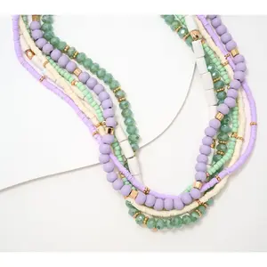 Susan Graver Multi-Strand Beaded Necklace