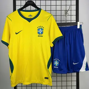 Brazil National Team Soccer Kit WC 2026, Brasil Football Jersey Set, Match Style Sports Uniform for Men