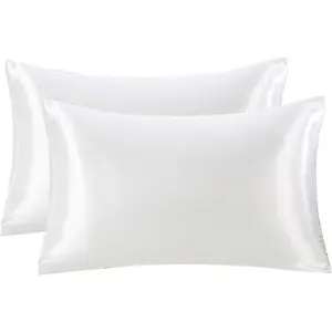 Silky Pillowcases Set for Hair - Pillowcase Covers with Envelope Closure - Cool and Easy to Wash - Pillowcase Set of 2 - Pillow Cover Only Without Insert (, (20"x30"))