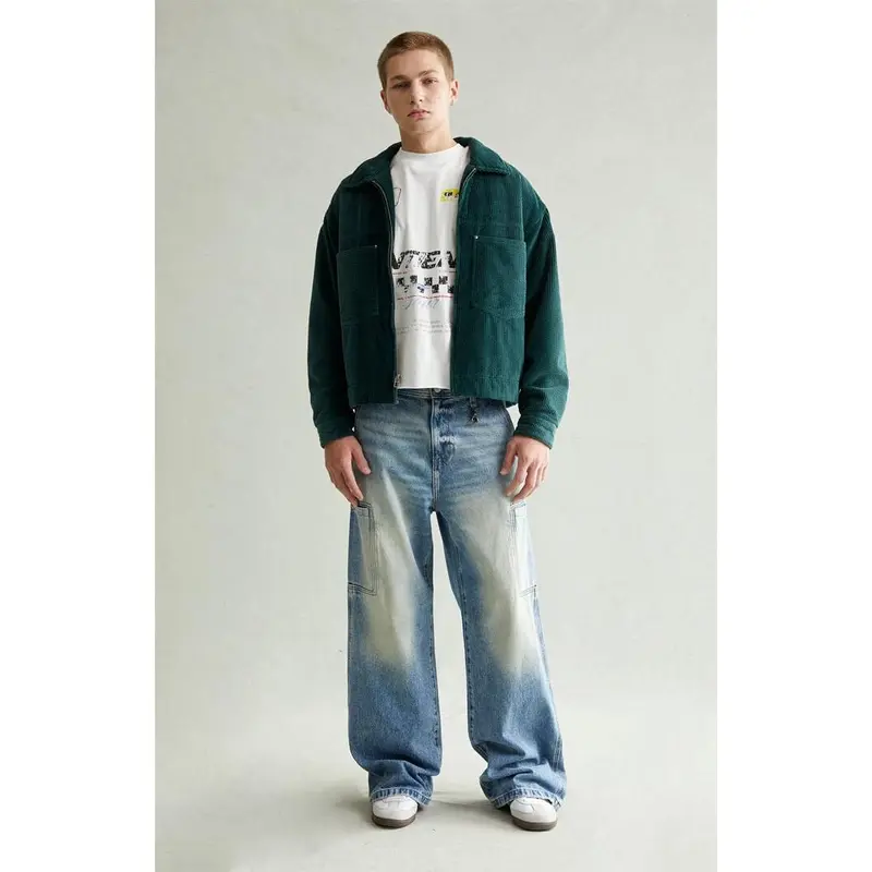 Pacsun Men's Blake Extreme Baggy Jeans Cargo Light Blue Tint