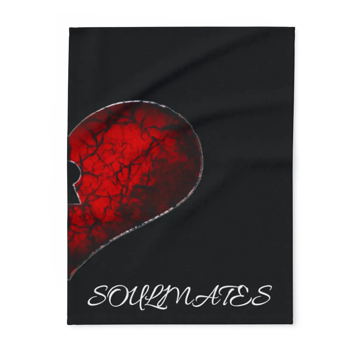 Matching Soulmates Blanket-Right Side Heart-Couples Blanket-