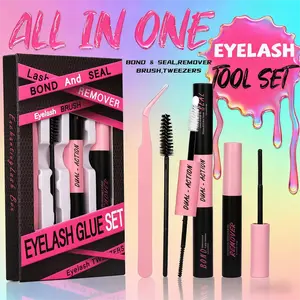 Lashes 2IN1 Bond & Seal Upgrade for Perfect Makeup Look springtok WaterProof Lashes for For Girl DIY Eyelash Extension at Home Makeup  gift