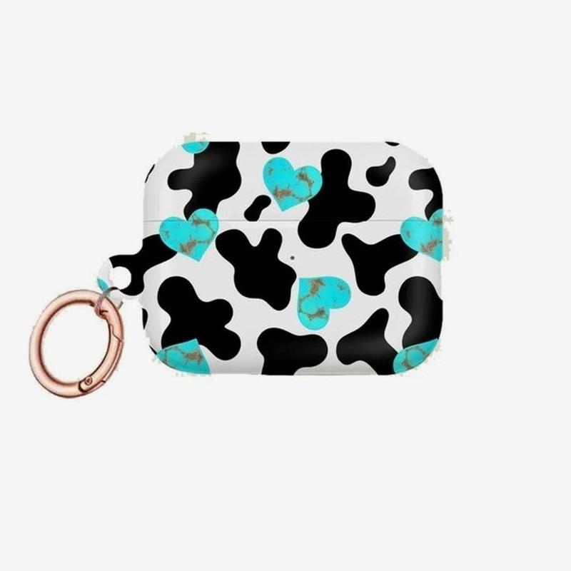 Trendy "Coquette" Camo Bow & Western Cow Print Aesthetic Case For Airpods Gen 1,2,3,4 Airpods Pro 1,2 ( No Keychain)
