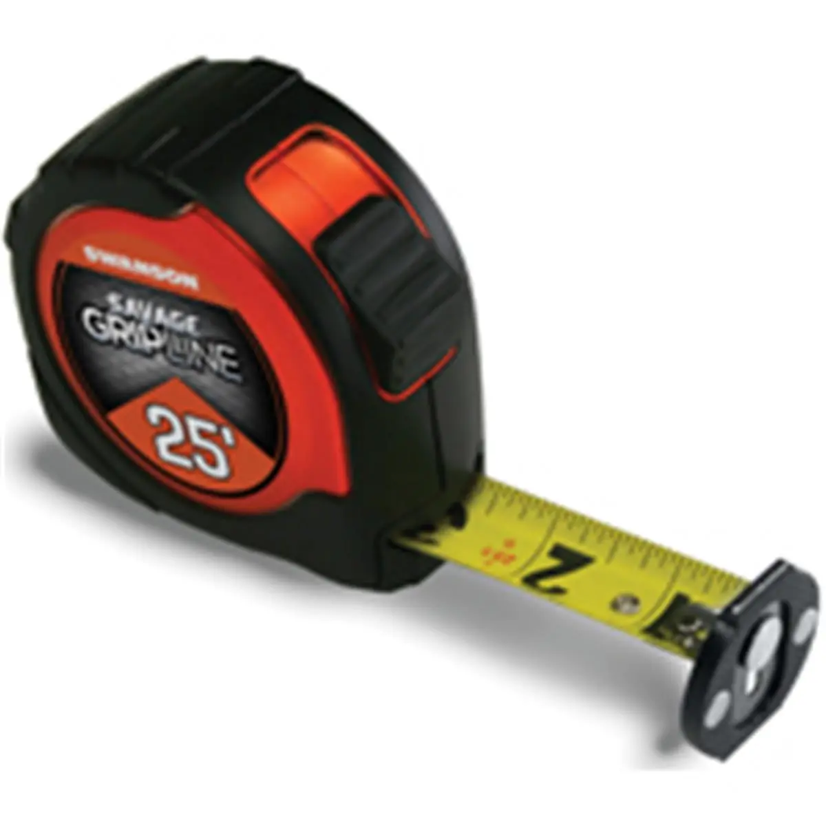 212 MAIN Durable Retractable Measuring Tape - 25ft Length, Inches Units, Metal Construction, SVGL25M1 Mag Gripline Model, Heavy-Duty Tape Measure, Durable Tape Measure