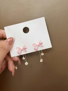 Butterfly Design Earrings, Cute Bowknot Decor Dangle Earrings for Women & Girls, Fashion Jewelry for Party, Daily Clothing Decor, Trendy All-match & Exquisite Jewelry for Birthday Gift, Shining Earrings