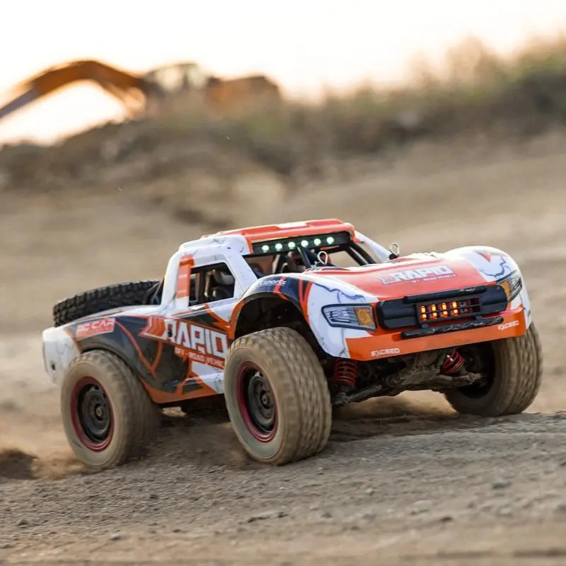 Rapid RC High-speed Off-road Vehicle 1:14 Four-wheel Drive Brushless Version Up to 50-70km/h Remote Control Truck Local Hobby Shop Brushless Rc Trucks Rc Construction Vehicle