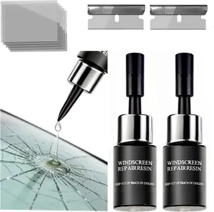 Windshield Chip Repair Kit - 2026 Upgrade Car Windshield Crack Repair Kit, Glass Repair Liquid for Cracks and Chips, Rock Chip Repair Kit for Fix Windows, Mirrors, Glasses, All Crack Types