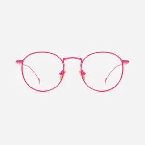 「TIJN-Dopamine-Henk」Round Metal Glasses for Women Unisex Style Timeless Accents for Female Male Daily Use Eyeglasses