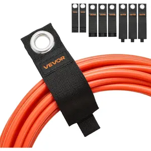 VEVOR Extension Cord Straps, 8-Pack Cable Holder Organizer, Heavy-Duty Extension Cord Hanger for Garage Organization and Storage, 52.9lbs Weight Capacity Storage Strap, Stocking Stuffer for Dad & Mom