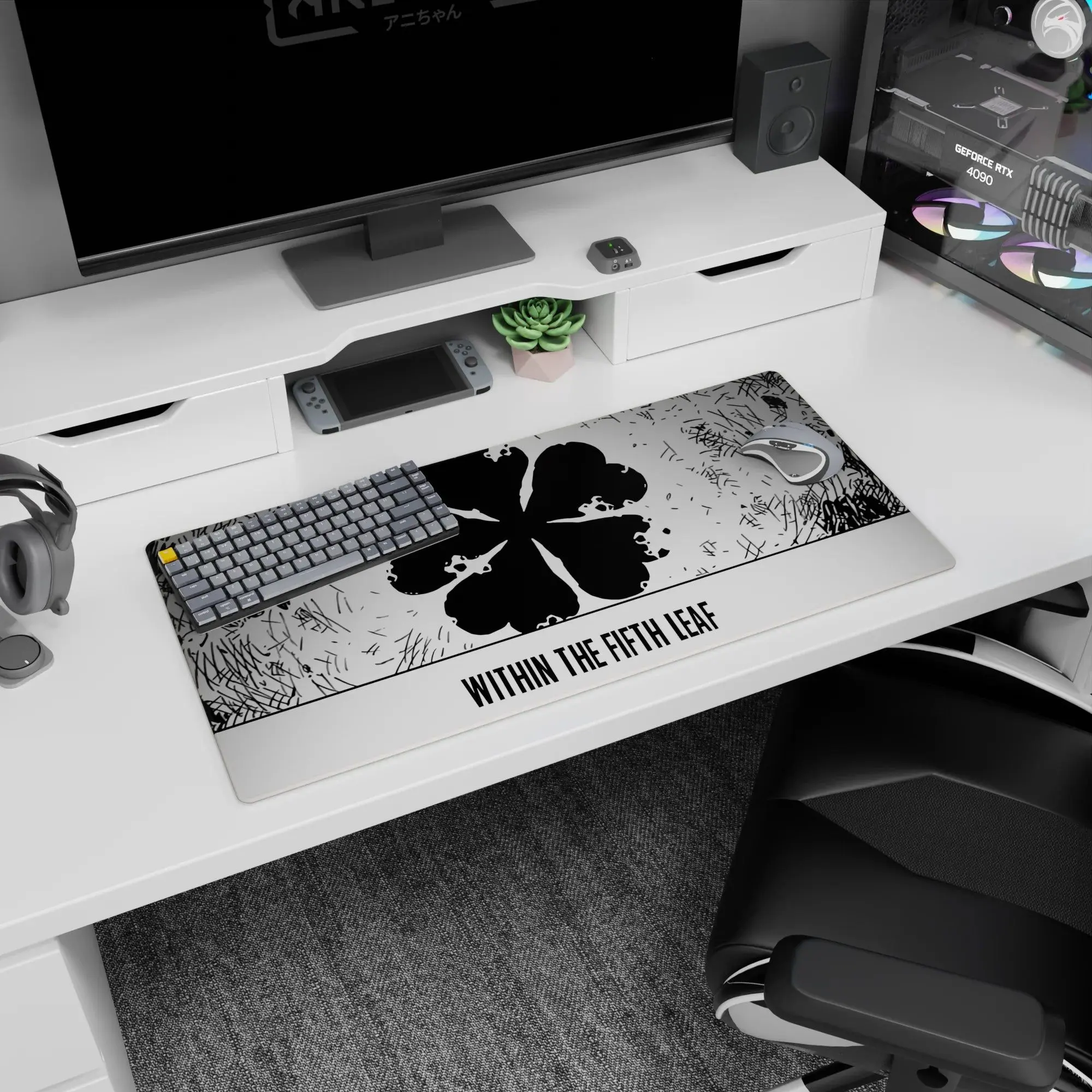 [SALE UP TO 30%]Black Clover - Anime Desk Mat - Forbidden Grimoire Aesthetic, Mouse Pad for Anime Fan, Gaming Desk Accessories, Large Computer Pad, Desk Decor