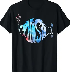 Colorful Phish-Jam, Tie-Dye Tee For Fisherman Fish Graphic T-Shirt DS4