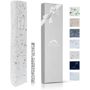 A&S Modern Stone Mezuzah Case Design, Mezuza Cover for Scroll Protection, Easy Peel and Stick Houswarming Gift and Home Blessing