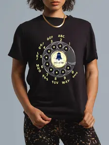 100% Cotton Vintage Retro Rotary Dial Telephone T-Shirt