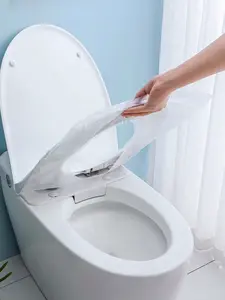Individually Wrapped Disposable Plastic Toilet Seat Covers - Waterproof & Non-Slip, Perfect for Travel, Toilet Seat Protectors for Toddlers during Potty Training, Pregnant Women, Adults on the Go - Disposable Toilet Seat Covers Individually Wrapped, Suita