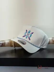 Cactus ALLEY HAT CO WHITE AND PURPLE