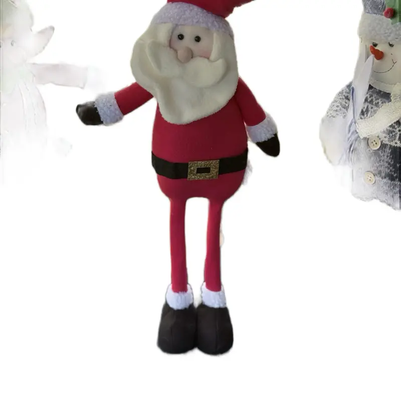 24 Inch Wooden Santa Claus Figurine - Festive Christmas Decoration for Home & Office