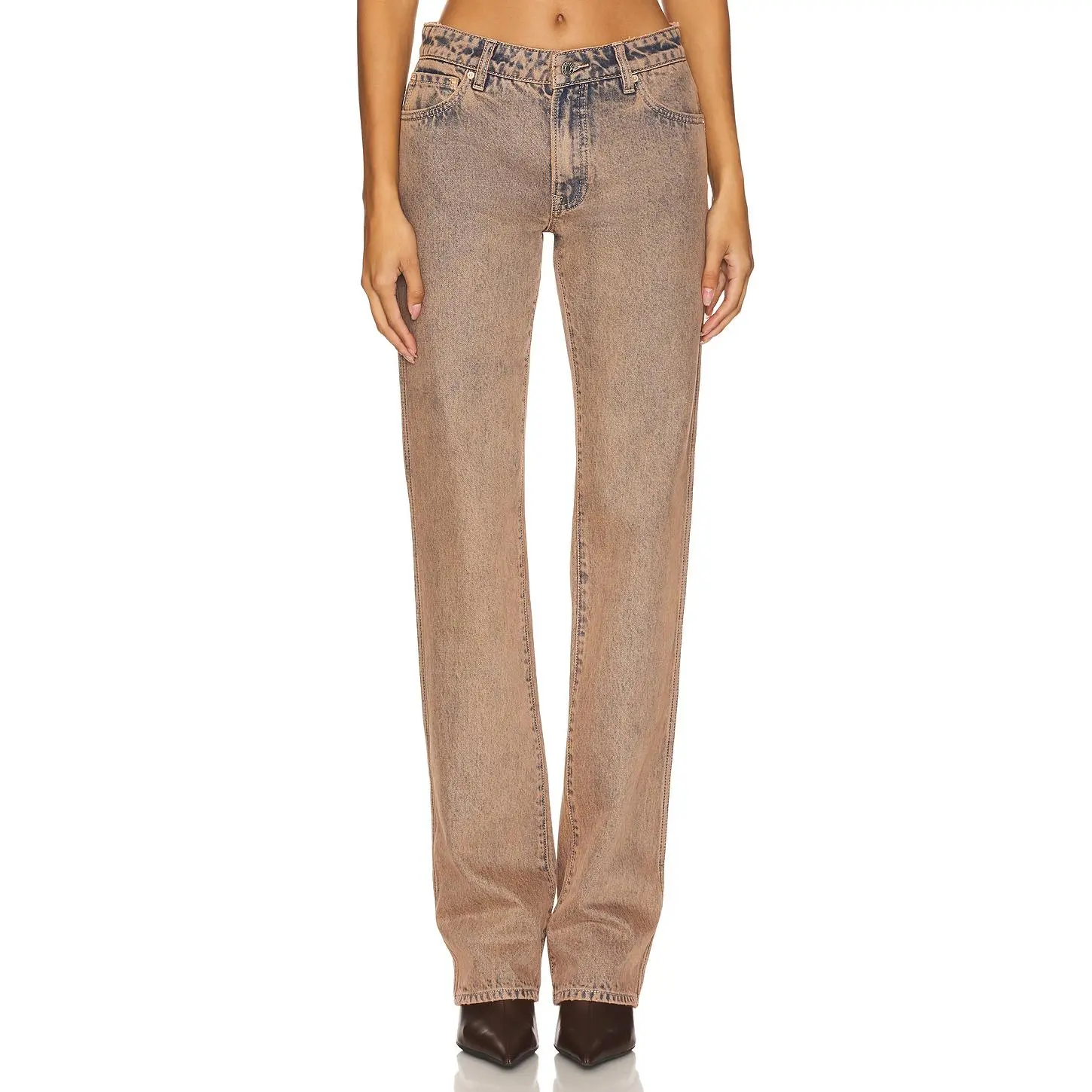 GRLFRND Isabel Low Rise Straight Jeans in Calico GRLFRND Isabel Low Rise Straight Jeans in Calico