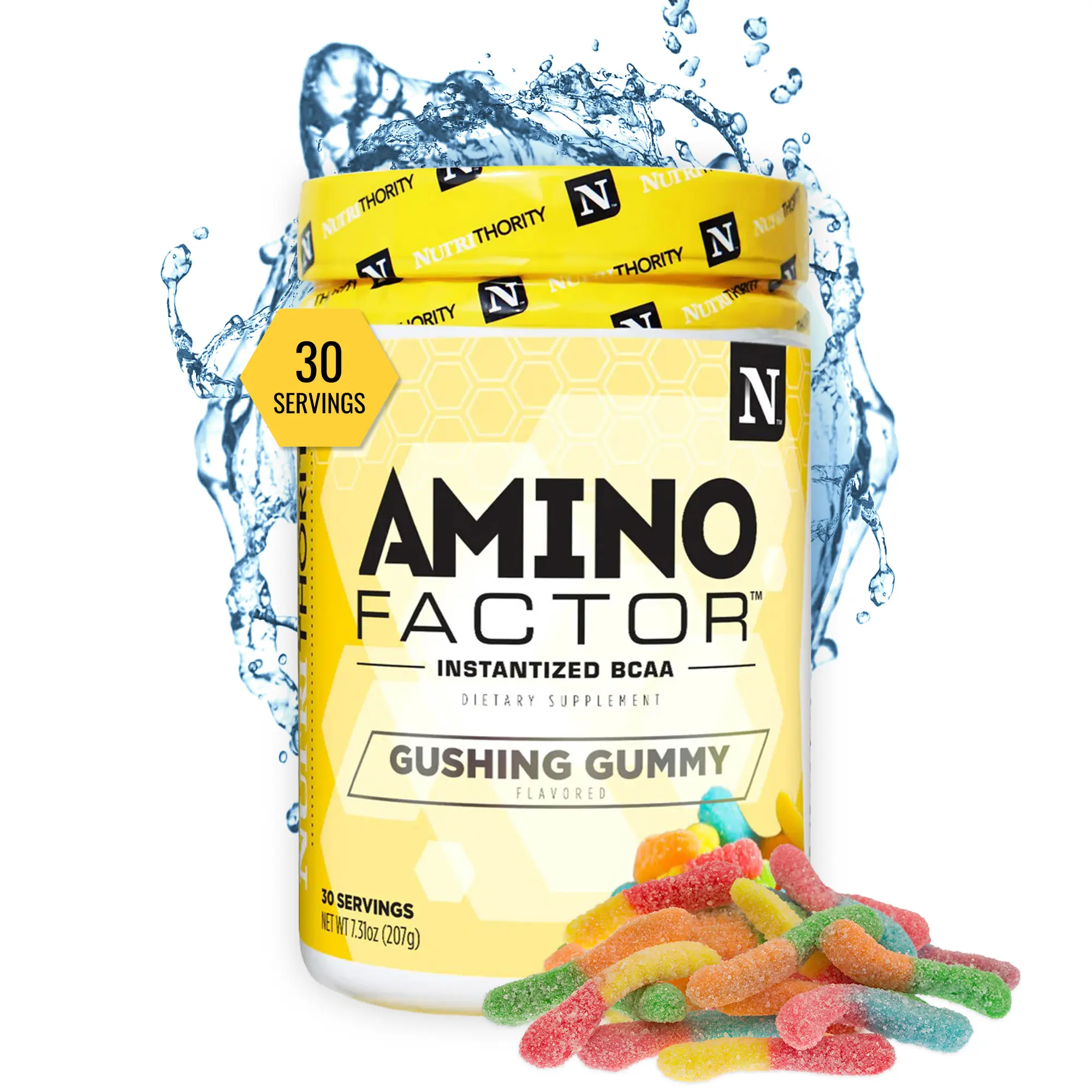 Amino Factor - Post Workout Recovery Powder, BCAAs for Muscle Recovery and Hydration, Sugar Free