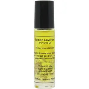 Lemon Lavender Essential Oil Blend Perfume Oil - Portable Roll-On Fragrance