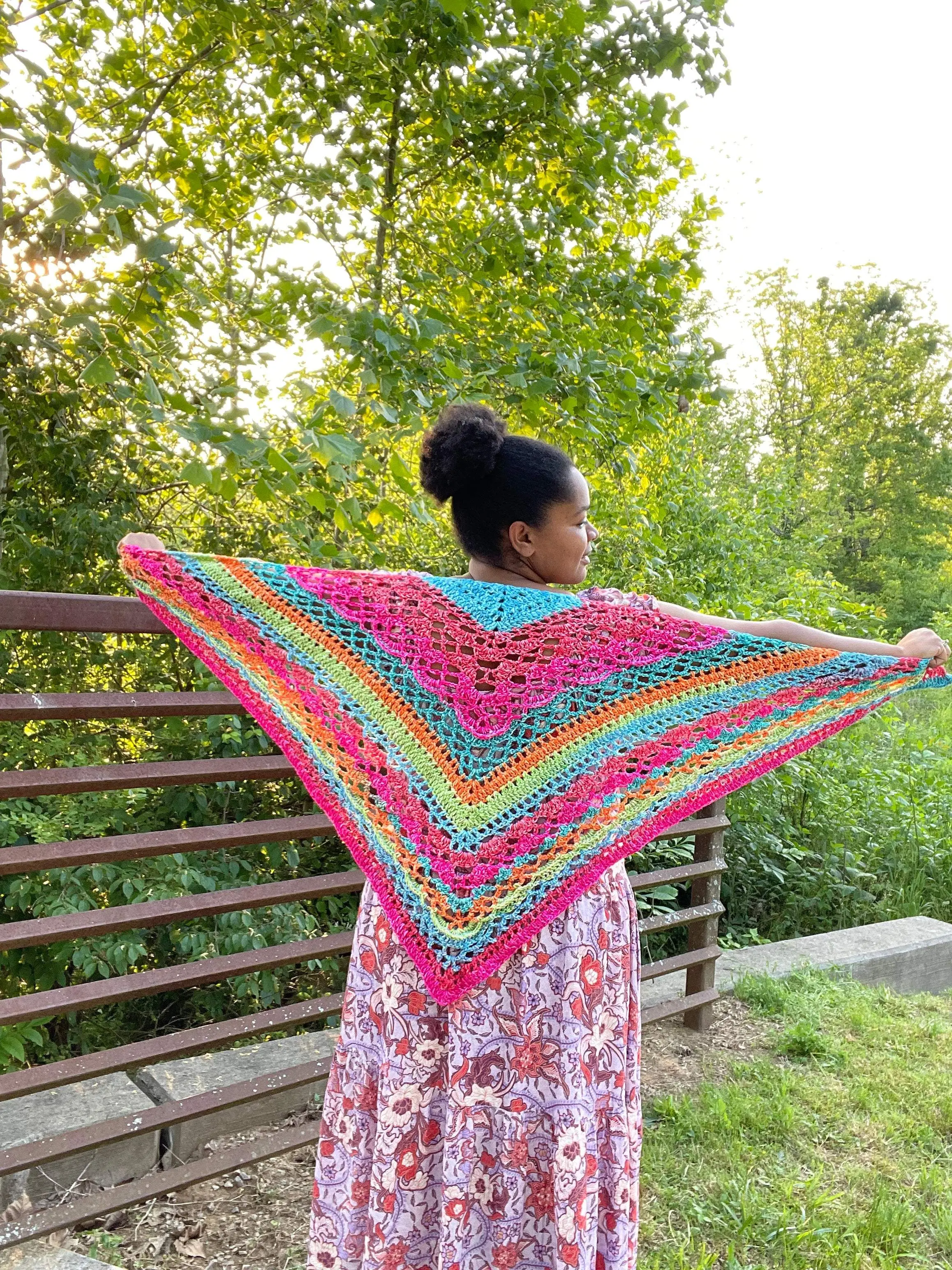 Happy Ombré Klaziena Shawl
