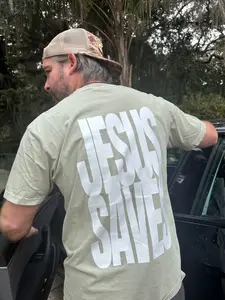 Jesus Saves Adult Unisex Comfort Colors Heavyweight Ringspun Cotton