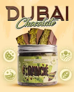 I'ts Crunché Dubai Chocolate Bar Jar, Kunafa Pistachio Viral, Creamy, Crunchy Large 16oz Snack Dessert Bonbon