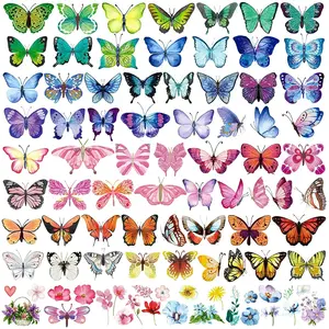 Butterfly Tattoos for Kids/Women, 100 Pcs Colorful & Waterproof Butterfly Temporary Stickers for Party Favors/Gifts/Decoration-
