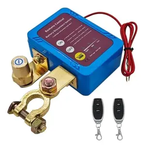 12V Remote Battery Disconnect Switch with 2 Remote Controllers | 240A Continuous, 500A Peak for 30s | Automatic Shut Off Prevents Over-Discharge – Extends Battery Life
