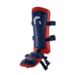Guardian Legion Hard Shell Pro Baseball Leg Guard (Navy Red)