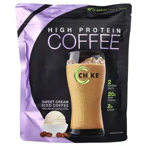 Chike Nutrition High Protein Iced Coffee, Sweet Cream, 1 lb 1.8 oz (504 g)