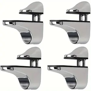 No power supply required, tempered glass support brackets suitable for shelves and partitions, durable and versatile household tools, manual glass clamps | modern design | durable metal brackets, clamps